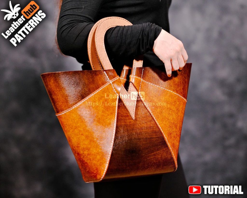 图片[1]-手工皮具图纸 挎包lh095-皮艺果手工皮具图纸