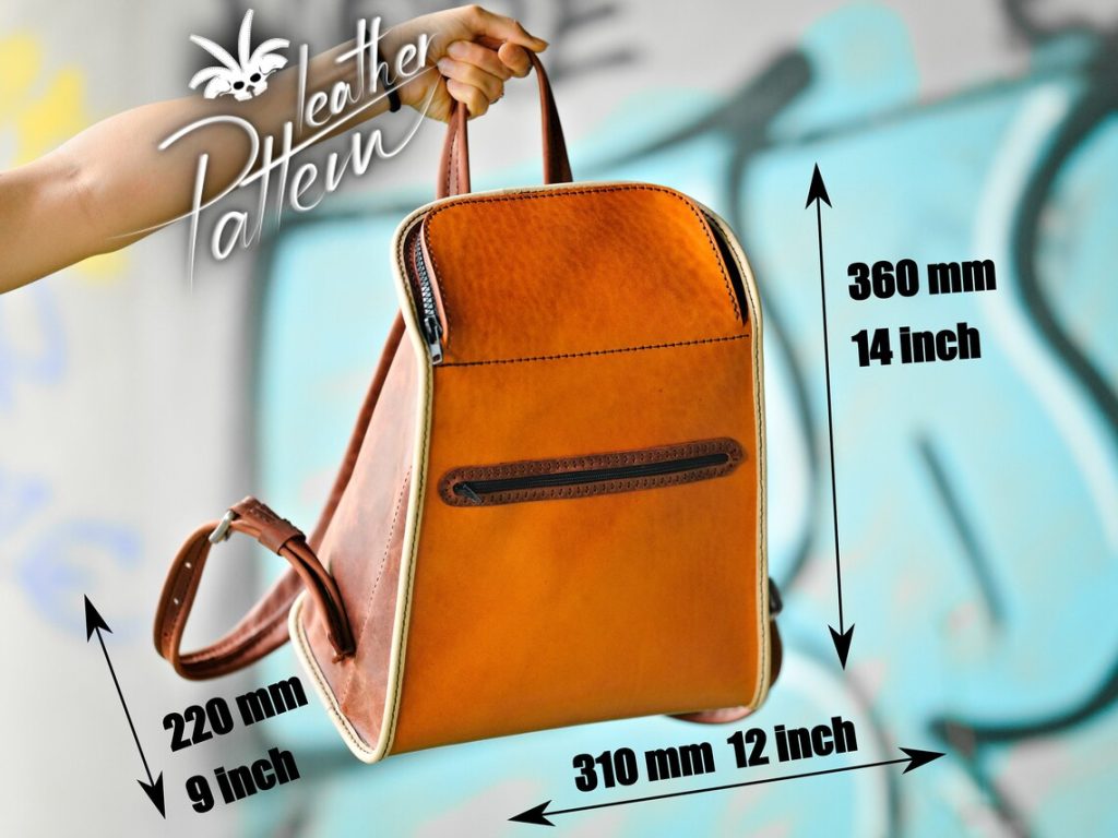 图片[2]-手工皮具图纸 背包lh105-皮艺果手工皮具图纸