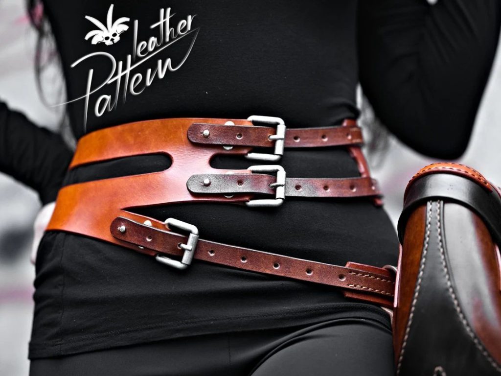 图片[3]-手工皮具图纸 腰挎包lh107-皮艺果手工皮具图纸