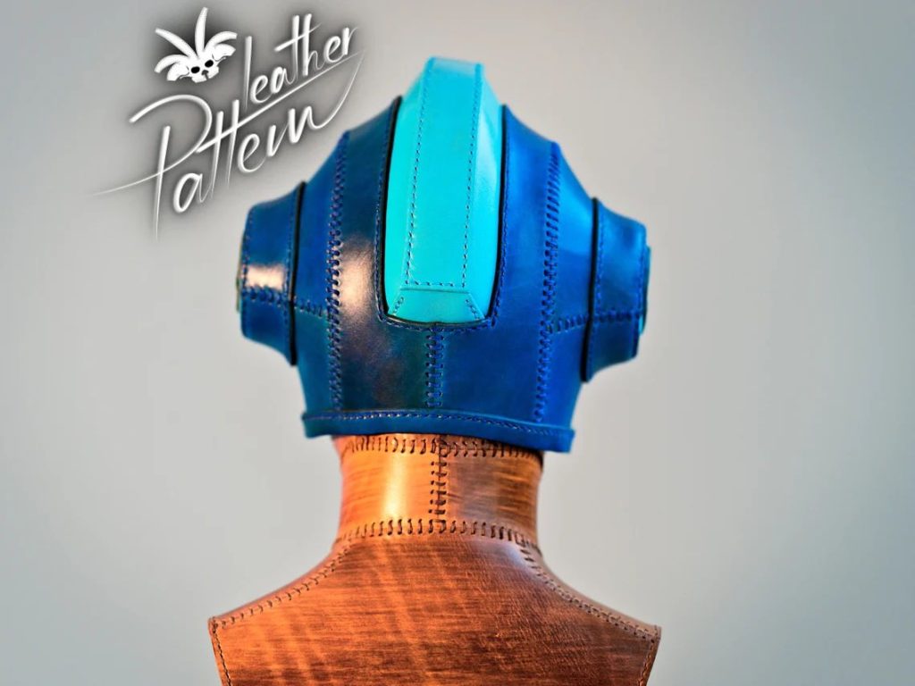 图片[3]-手工皮具图纸 洛克人头盔 lh111-皮艺果手工皮具图纸