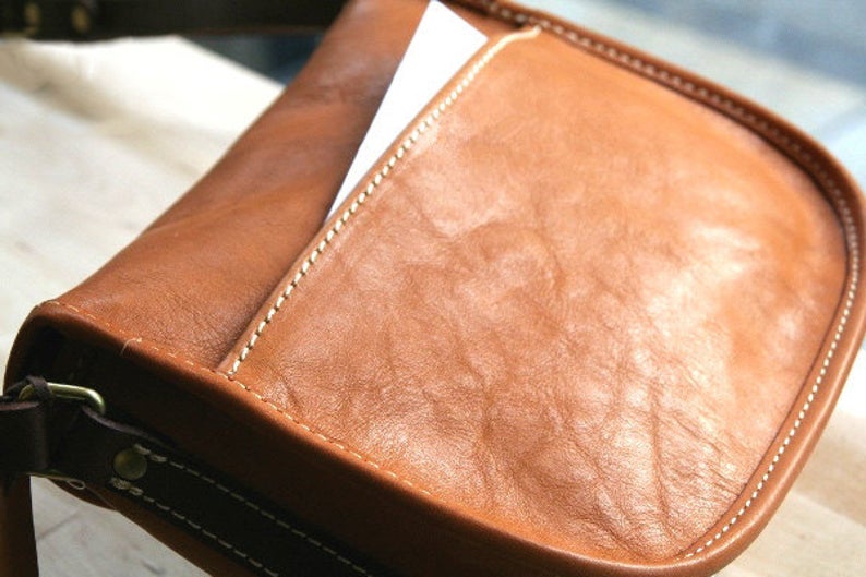 图片[2]-手工皮具图纸 邮差包lp005-皮艺果手工皮具图纸