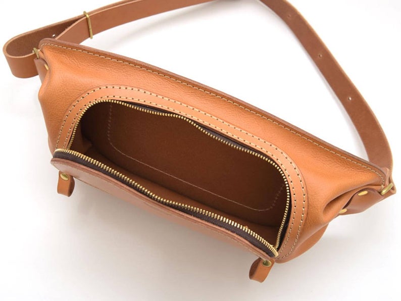 图片[2]-手工皮具图纸 胸挎包lp026-皮艺果手工皮具图纸