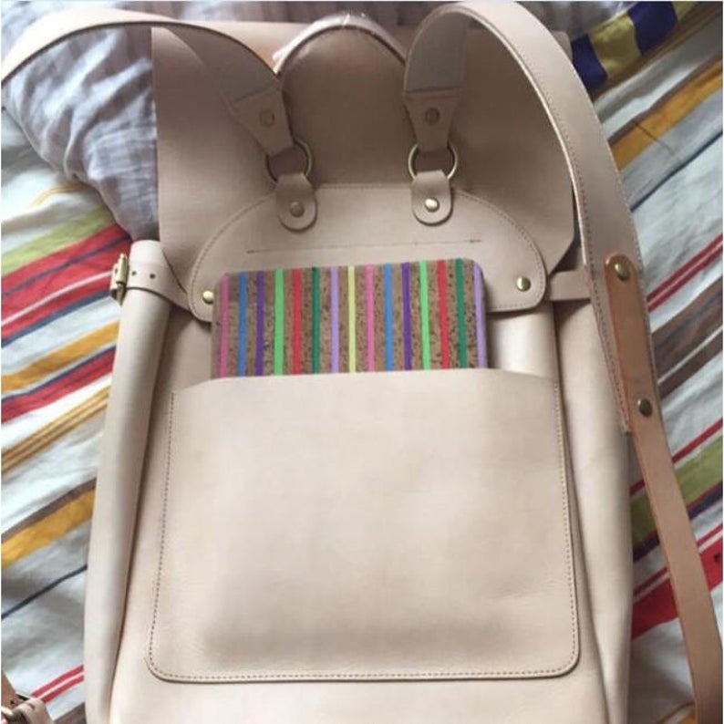 图片[3]-手工皮具图纸 双肩包lp028-皮艺果手工皮具图纸