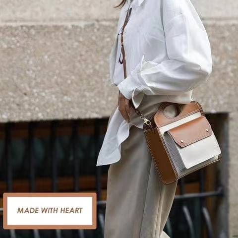 图片[2]-手工皮具图纸 帆布皮包lp041-皮艺果手工皮具图纸