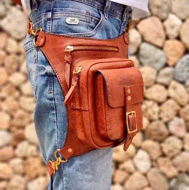 图片[3]-手工皮具图纸 腿包mt002-皮艺果手工皮具图纸