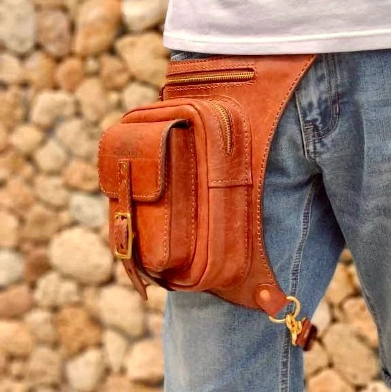 图片[2]-手工皮具图纸 腿包mt002-皮艺果手工皮具图纸