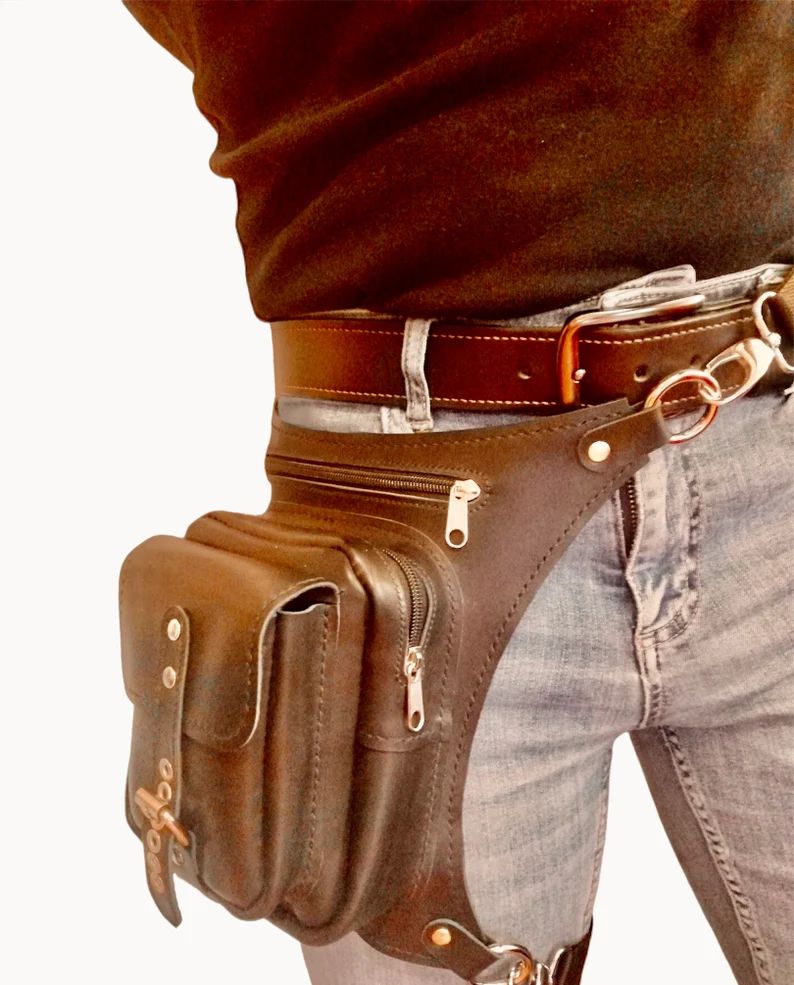 图片[1]-手工皮具图纸 腿包mt002-皮艺果手工皮具图纸