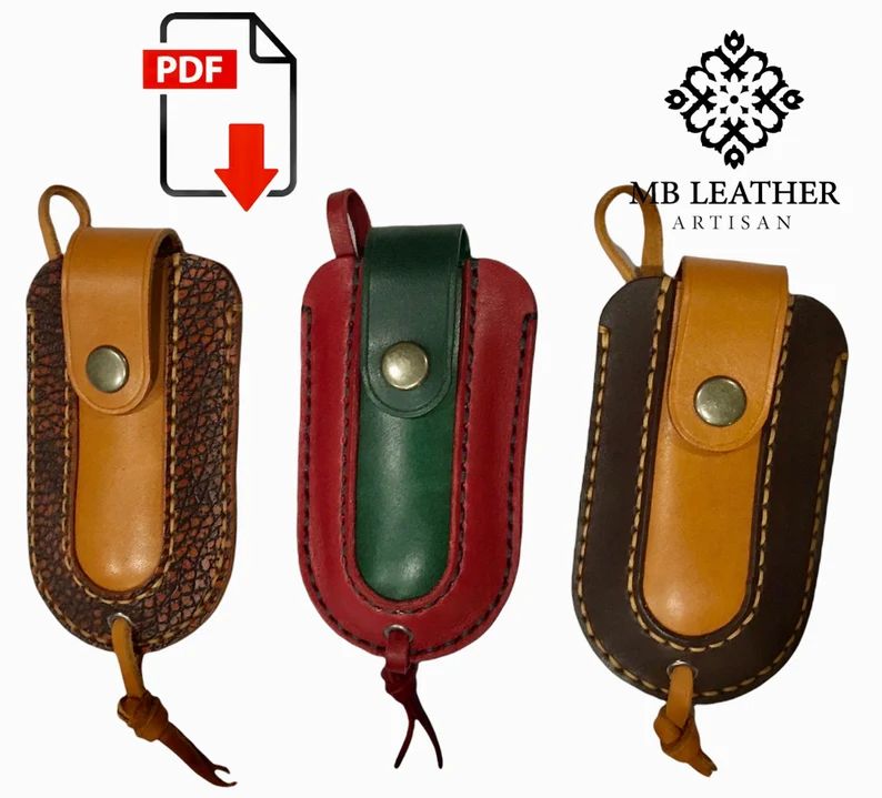 图片[2]-手工皮具图纸 钥匙包mt003-皮艺果手工皮具图纸