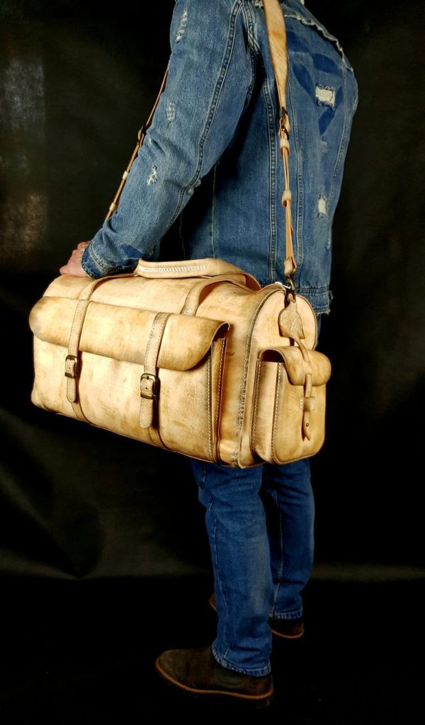 图片[1]-手工皮具图纸 行李包mg008-皮艺果手工皮具图纸