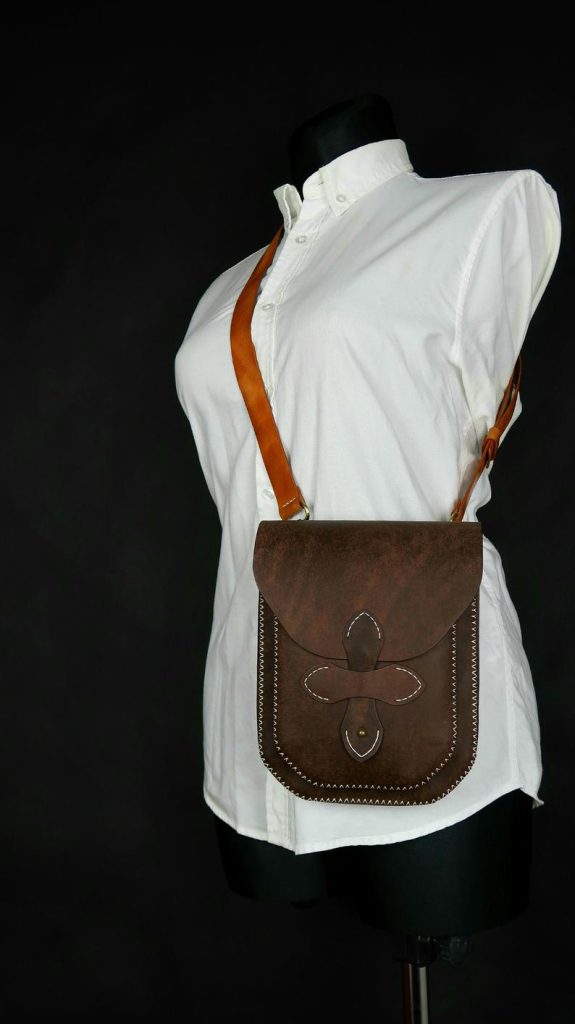 图片[1]-手工皮具图纸 挎包mg009-皮艺果手工皮具图纸