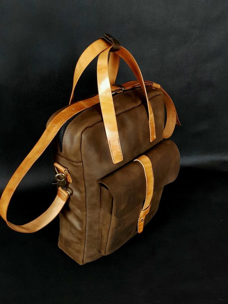 图片[2]-手工皮具图纸 公文包mg011-皮艺果手工皮具图纸