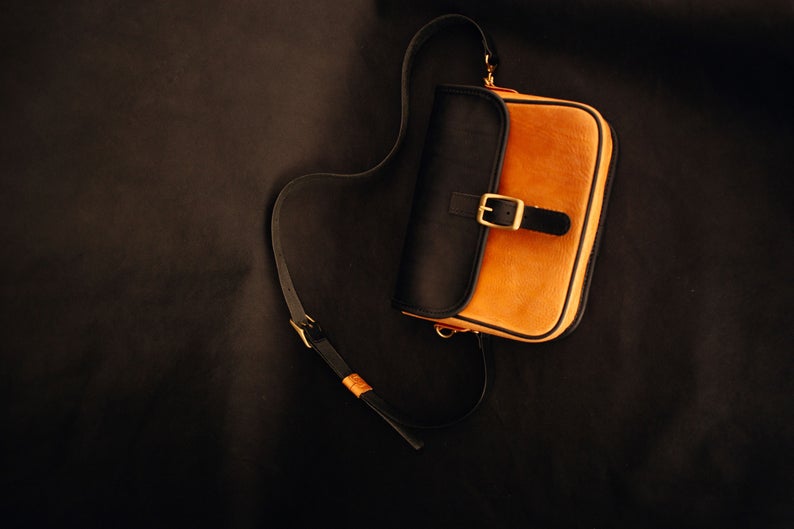 图片[2]-手工皮具图纸 单肩包mg015-皮艺果手工皮具图纸