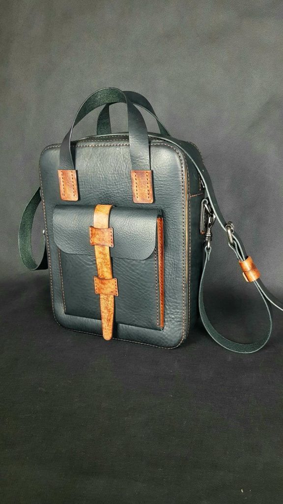 图片[1]-手工皮具图纸 公文包mg017-皮艺果手工皮具图纸