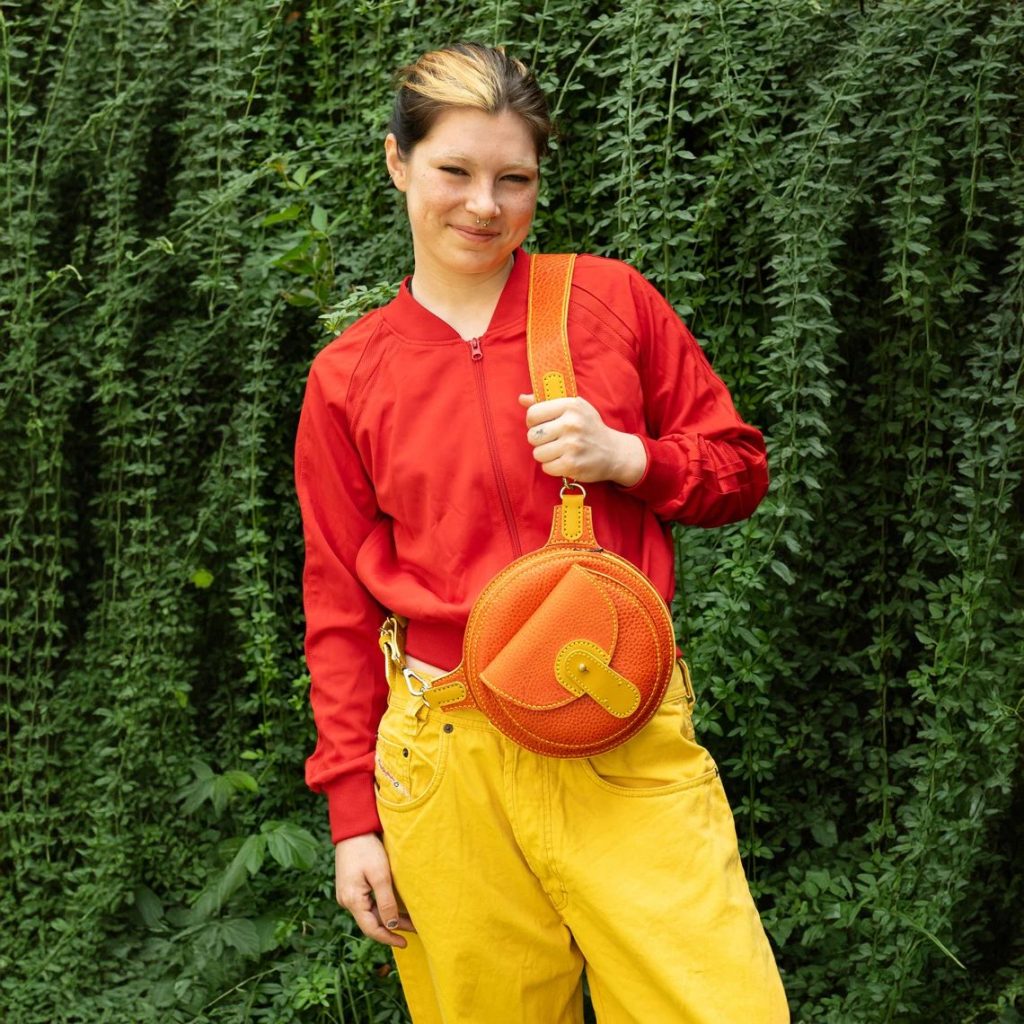 图片[1]-手工皮具图纸 圆包vp176-皮艺果手工皮具图纸