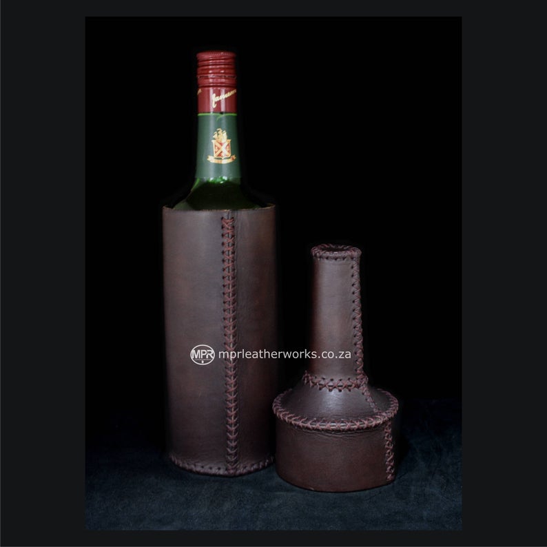 图片[2]-手工皮具图纸 酒瓶套mp002-皮艺果手工皮具图纸