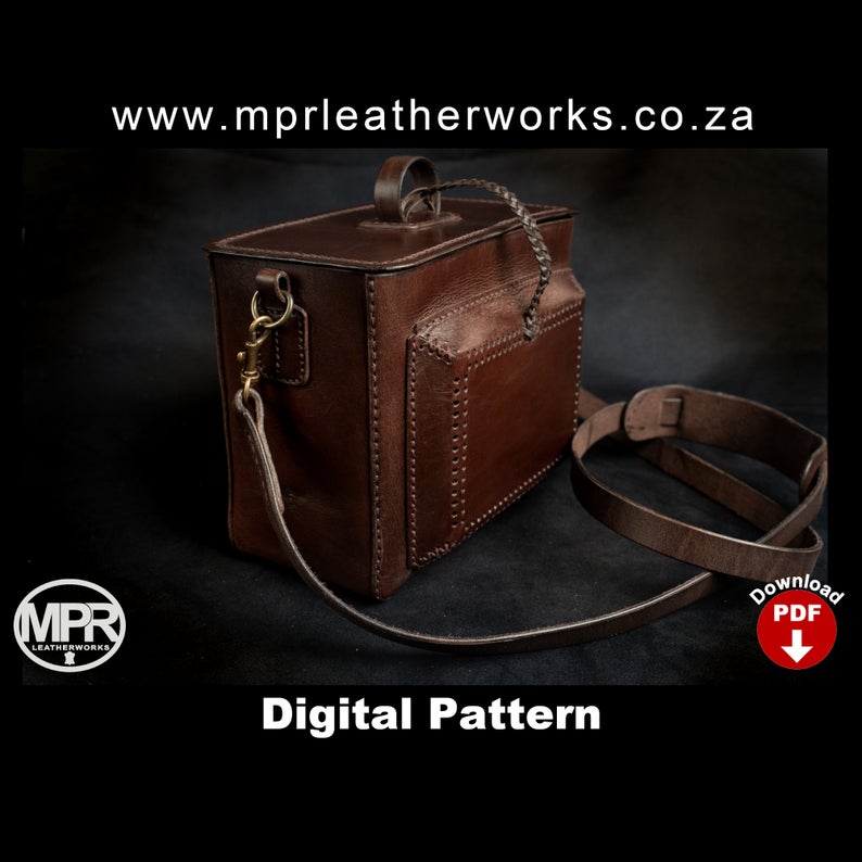 图片[3]-手工皮具图纸 啤酒包mp003-皮艺果手工皮具图纸