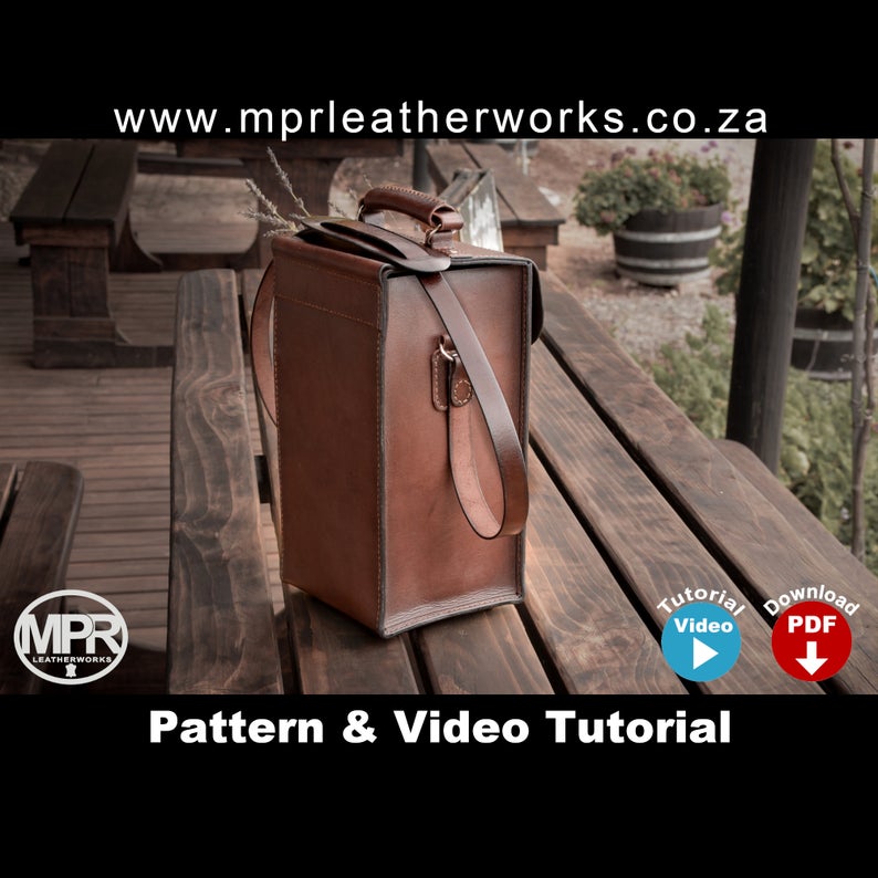 图片[2]-手工皮具图纸 红酒包mp004-皮艺果手工皮具图纸