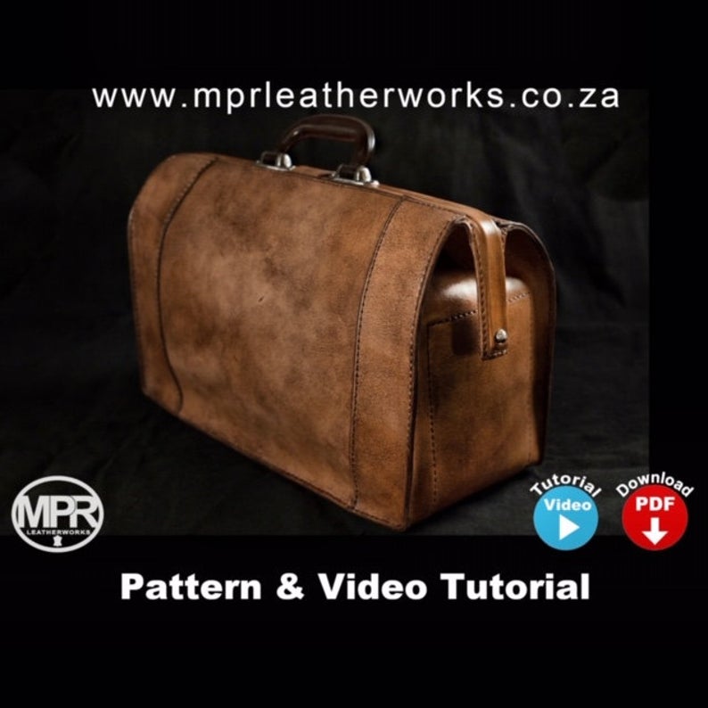 图片[3]-手工皮具图纸 医生包mp007-皮艺果手工皮具图纸