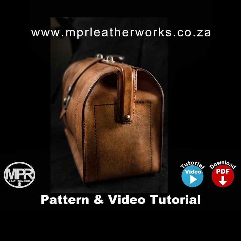 图片[2]-手工皮具图纸 医生包mp007-皮艺果手工皮具图纸