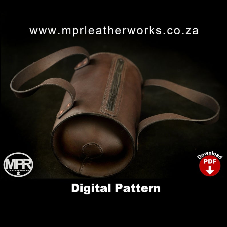 图片[2]-手工皮具图纸 化妆包mp015-皮艺果手工皮具图纸