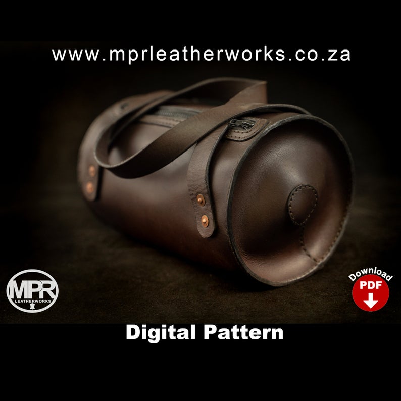 图片[3]-手工皮具图纸 化妆包mp015-皮艺果手工皮具图纸