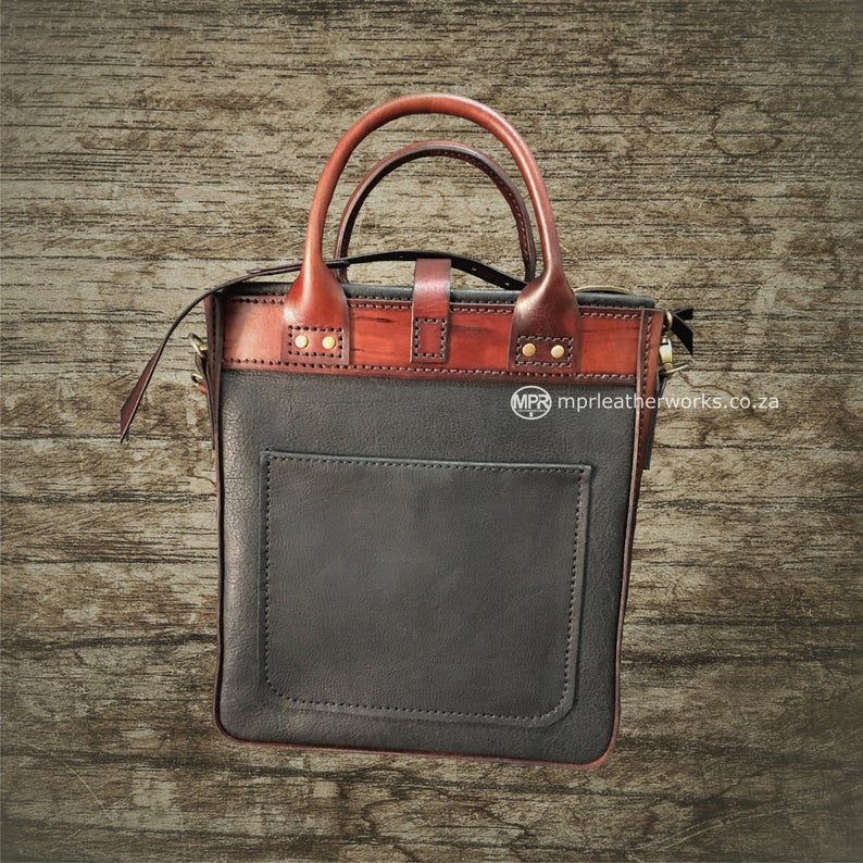 图片[3]-手工皮具图纸 托特包mp022-皮艺果手工皮具图纸