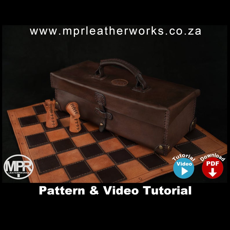手工皮具图纸 棋盘mp023-皮艺果手工皮具图纸