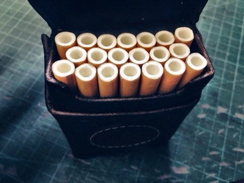 图片[2]-手工皮具图纸 烟盒mp024-皮艺果手工皮具图纸