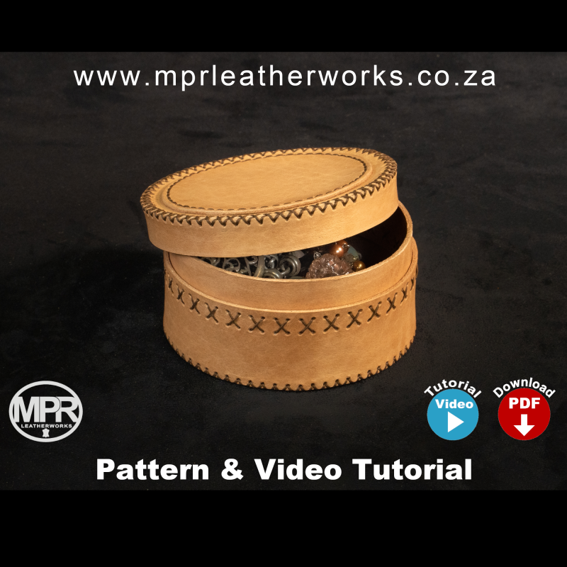 手工皮具图纸 珠宝盒mp031-皮艺果手工皮具图纸