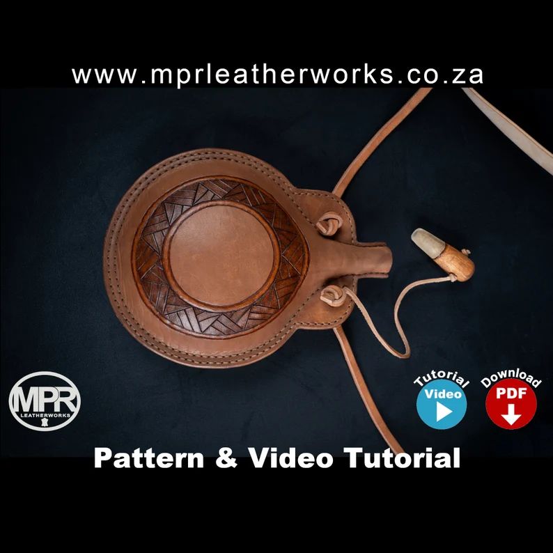 图片[3]-手工皮具图纸 水壶包 mp032-皮艺果手工皮具图纸