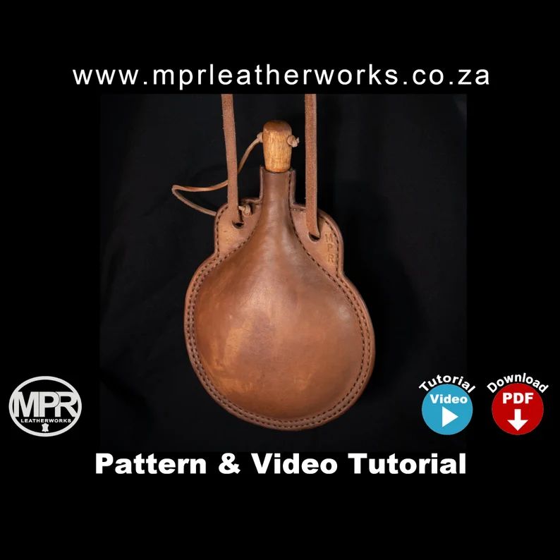 图片[2]-手工皮具图纸 水壶包 mp032-皮艺果手工皮具图纸