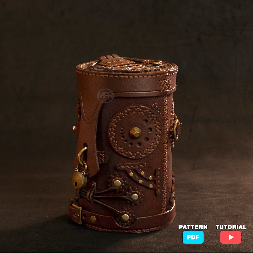 图片[2]-手工皮具图纸 珠宝箱 mp036-皮艺果手工皮具图纸