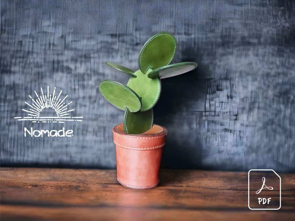 图片[2]-手工皮具图纸 仙人掌nc001-皮艺果手工皮具图纸