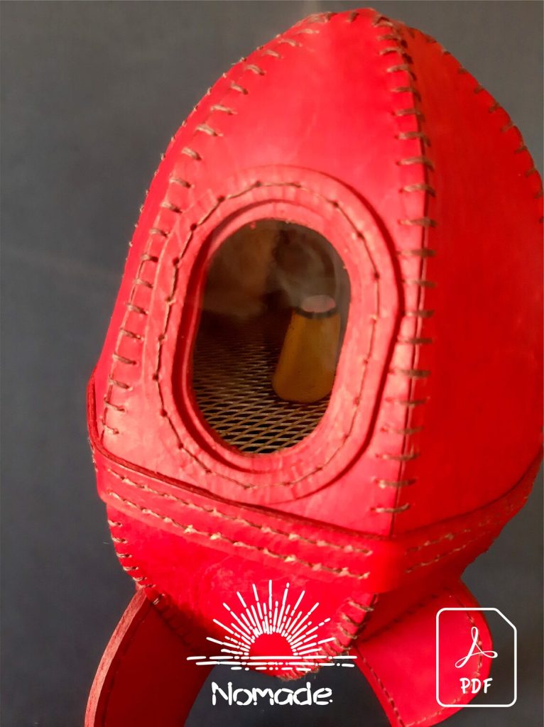 图片[1]-手工皮具图纸 香炉nc002-皮艺果手工皮具图纸