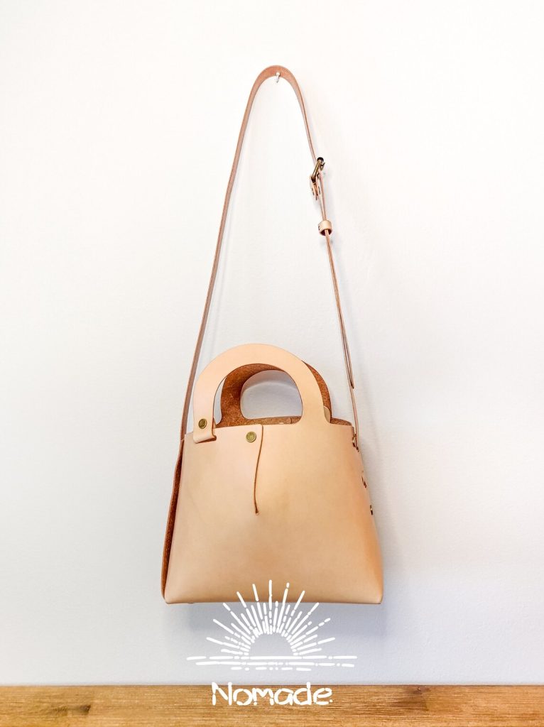 图片[1]-手工皮具图纸 一片式挎包nc003-皮艺果手工皮具图纸