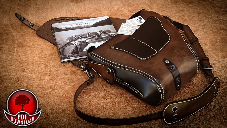 图片[2]-手工皮具图纸 骑行挎包oa001-皮艺果手工皮具图纸