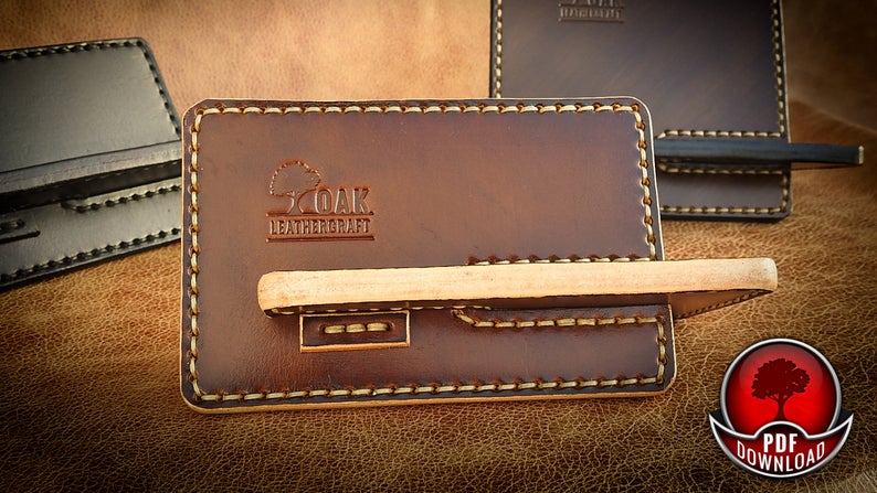 图片[2]-手工皮具图纸 手机托oa015-皮艺果手工皮具图纸