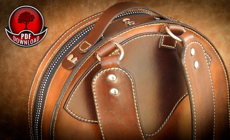 图片[2]-手工皮具图纸 双肩包oa016-皮艺果手工皮具图纸