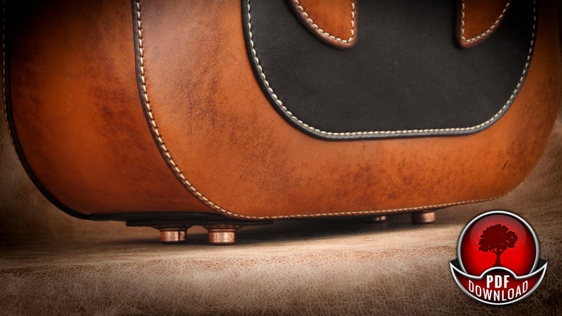 图片[3]-手工皮具图纸 托特包oa017-皮艺果手工皮具图纸