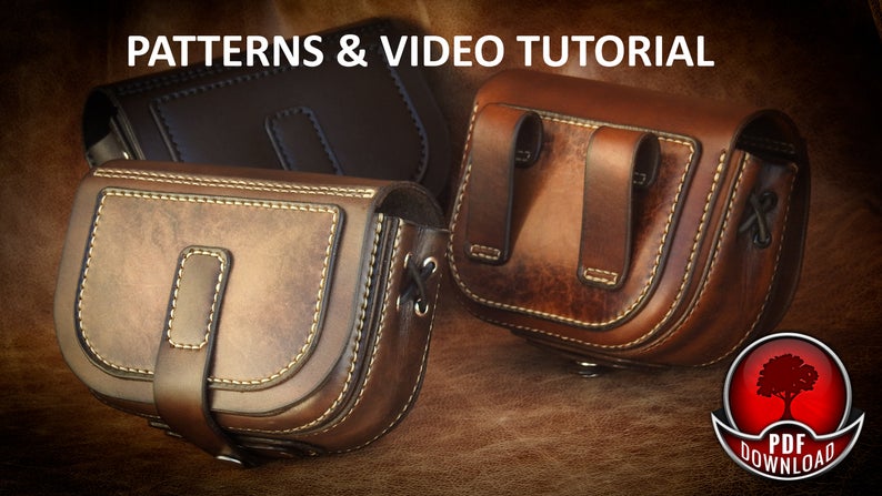 图片[2]-手工皮具图纸 腰带包oa021-皮艺果手工皮具图纸