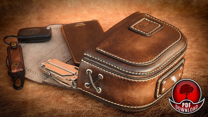 图片[3]-手工皮具图纸 腰带包oa021-皮艺果手工皮具图纸