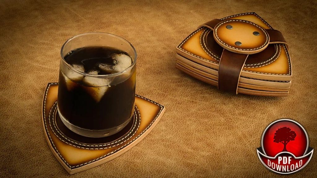 图片[3]-手工皮具图纸 咖啡垫 oa022-皮艺果手工皮具图纸