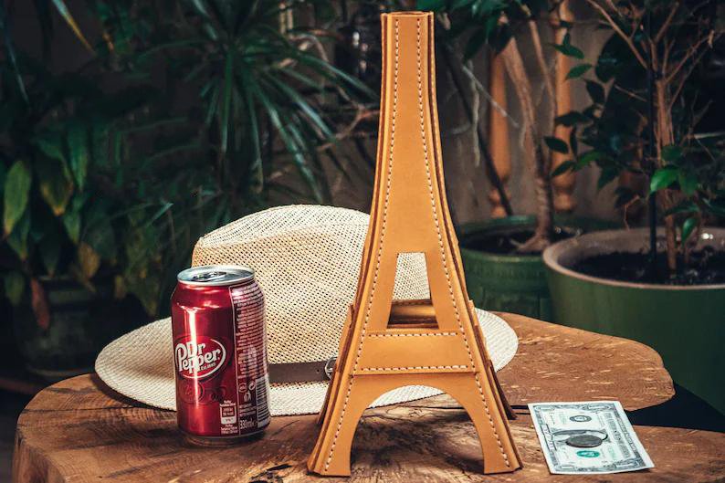 图片[3]-手工皮具图纸 埃菲尔铁塔ol002-皮艺果手工皮具图纸