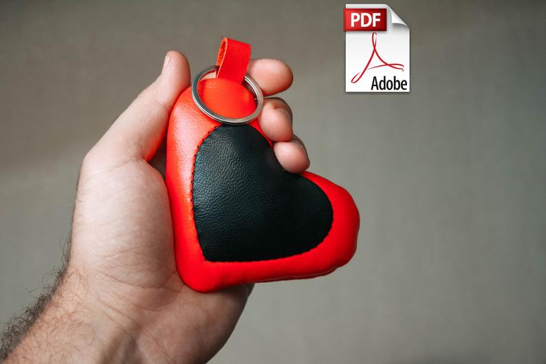 图片[3]-手工皮具图纸 钥匙扣ol003-皮艺果手工皮具图纸