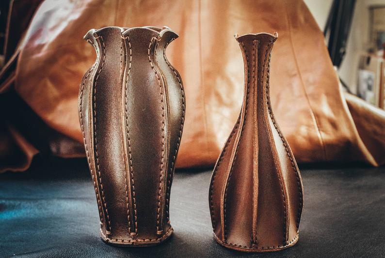 图片[2]-手工皮具图纸 花瓶ol008-皮艺果手工皮具图纸