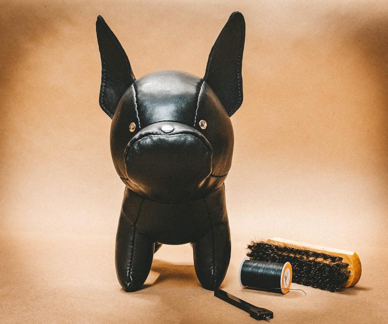 图片[2]-手工皮具图纸 法斗狗ol017-皮艺果手工皮具图纸