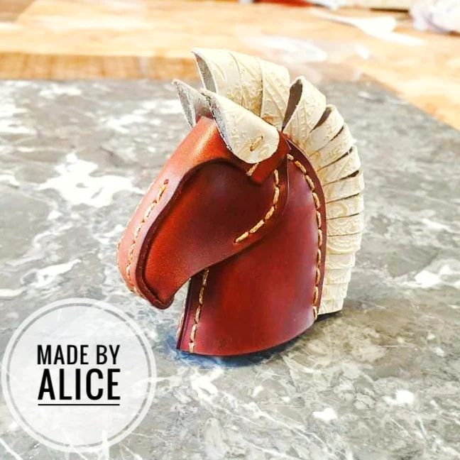 图片[3]-手工皮具图纸 马头挂件 ta002-皮艺果手工皮具图纸