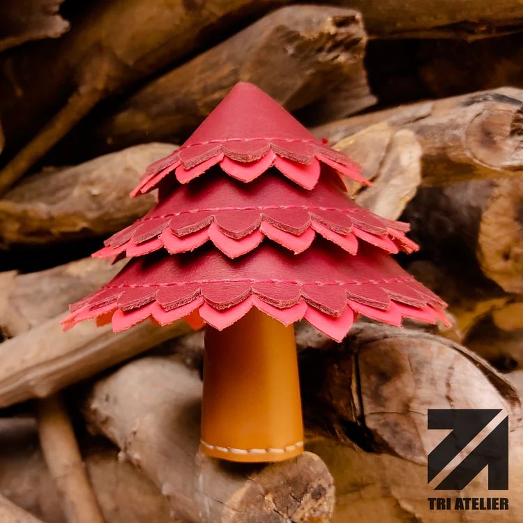 图片[3]-手工皮具图纸 圣诞树 ta003-皮艺果手工皮具图纸