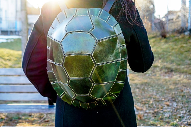 图片[3]-手工皮具图纸 龟包pa005-皮艺果手工皮具图纸