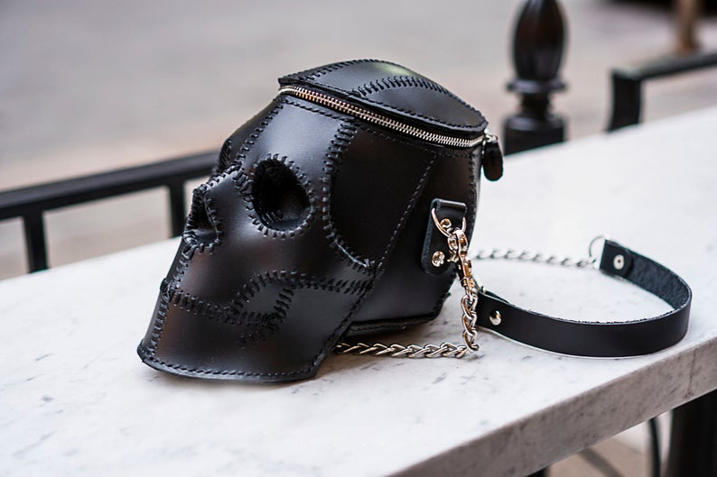 图片[2]-手工皮具图纸 头骨包pa009-皮艺果手工皮具图纸